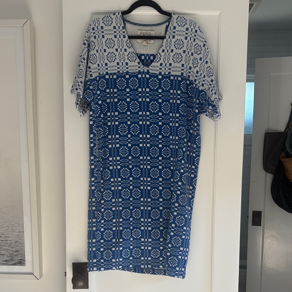Ace & Jig Blue and White Midi Dress